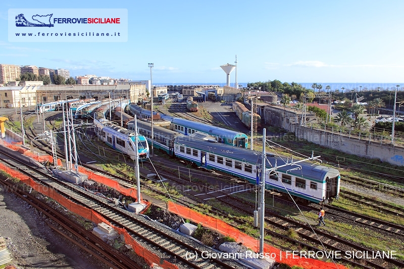 Il deposito locomotive di Catania