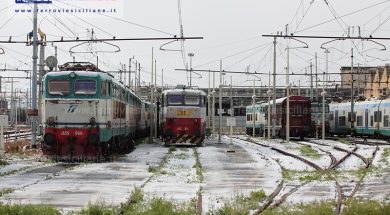 Eccezionale nevicata a Messina Centrale