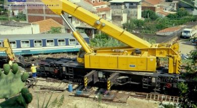 Freccia della Laguna, il treno gru delle FS a Rometta